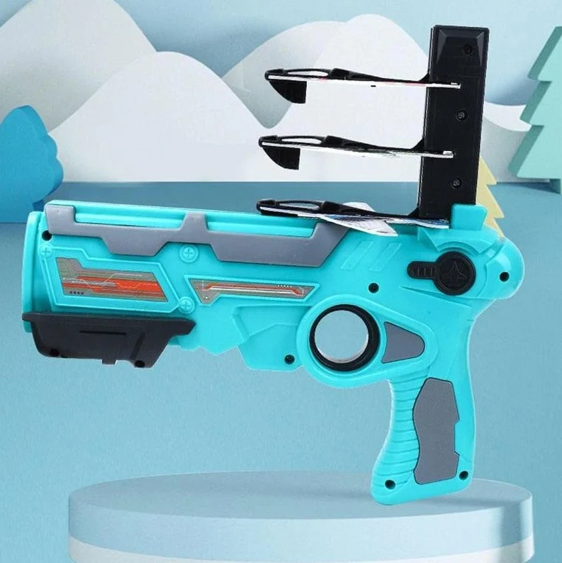 Flyveleg til børn – Flyvemaskine kaster pistol