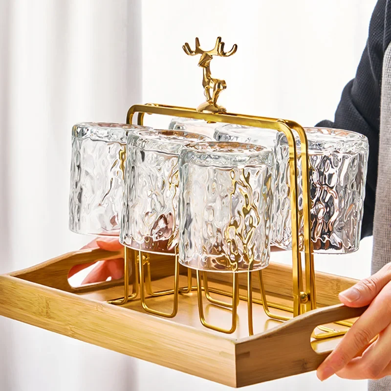Glas Becherholder med Rentierdesign til Whisky - Glacio Party Halter