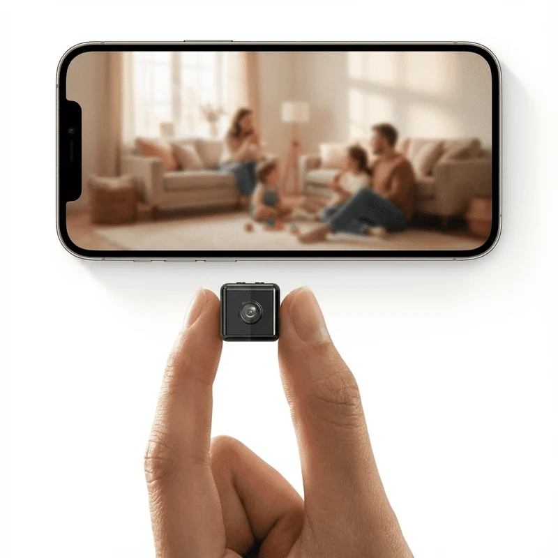 Kompakt Indendørs Overvågningskamera med 1080P HD