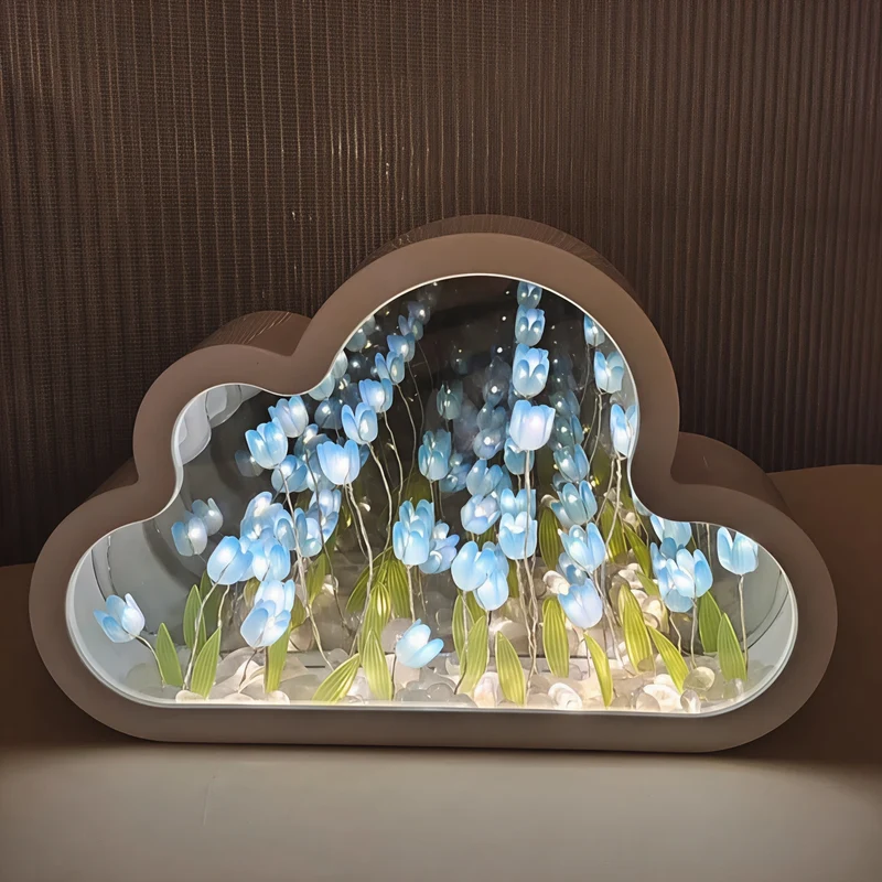 Stilfuld Kompakt Blomster Infinity Lampe LED