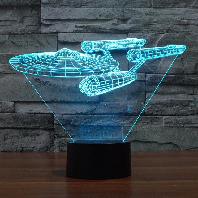 3D Effekt LED Lampe til Badeværelset