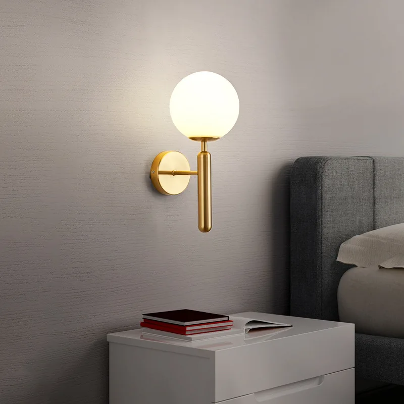 Elegant Rund Væglampe med LED Lys