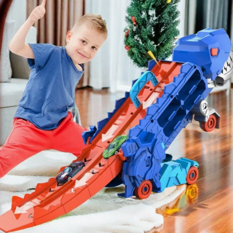 Dino Transportvogn med Hastighedsbaner til Børn