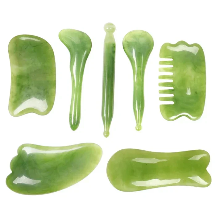 Eksklusivt 7-delt Gua Sha Massage Sæt til Ansigt og Krop