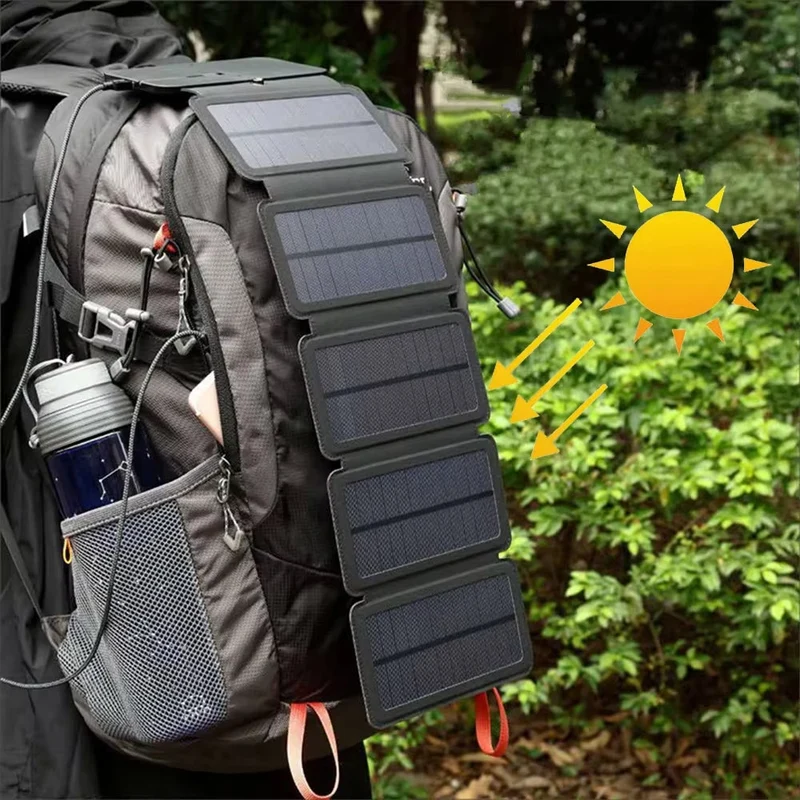 Letvægts Solpaneler til Camping og Udendørs Aktiviteter
