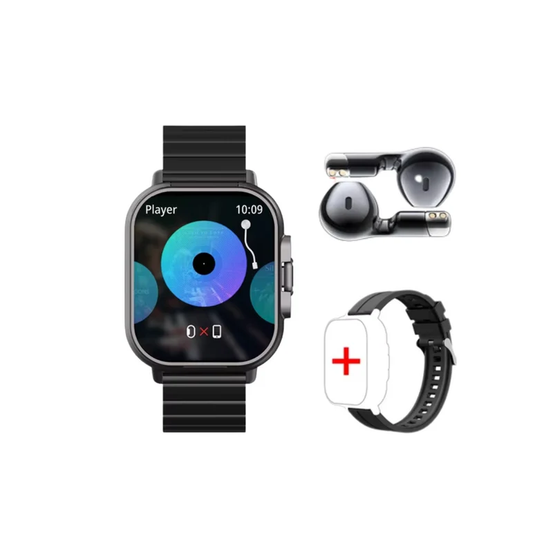 Smartwatch med Indbyggede Bluetooth Høretelefoner
