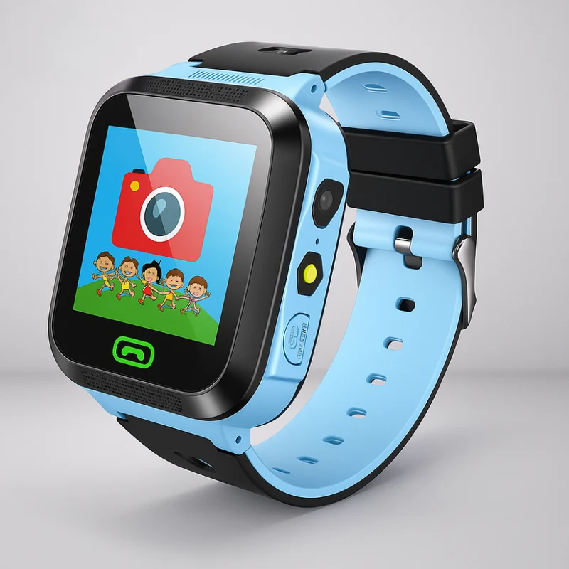 Farverig Børnesmartwatch med Kamera og GPS-Funktion
