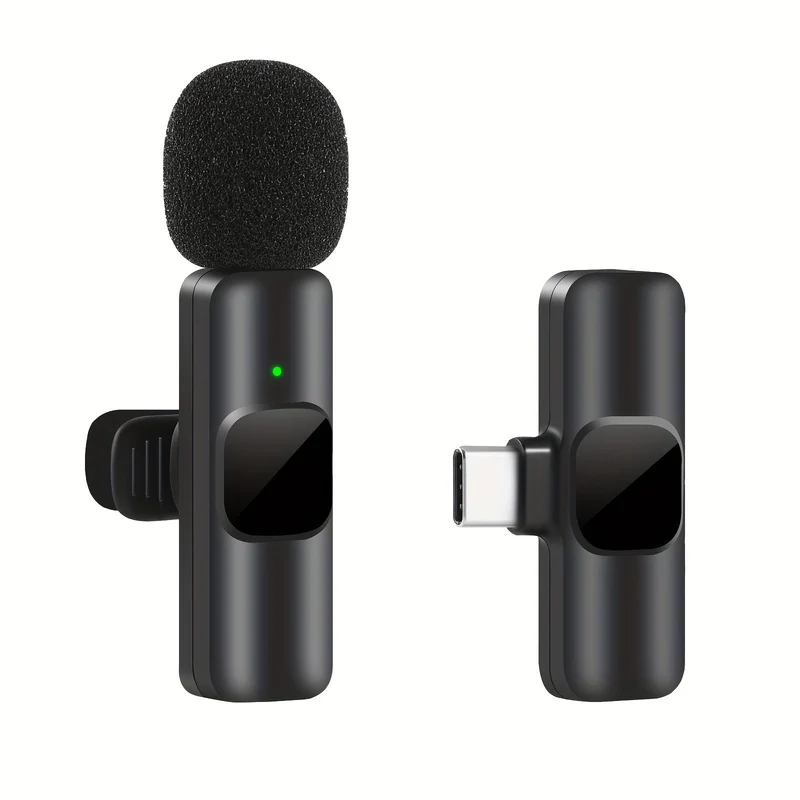 Trådløs Lavalier Mikrofon med USB-C til Klar Lydoptagelse
