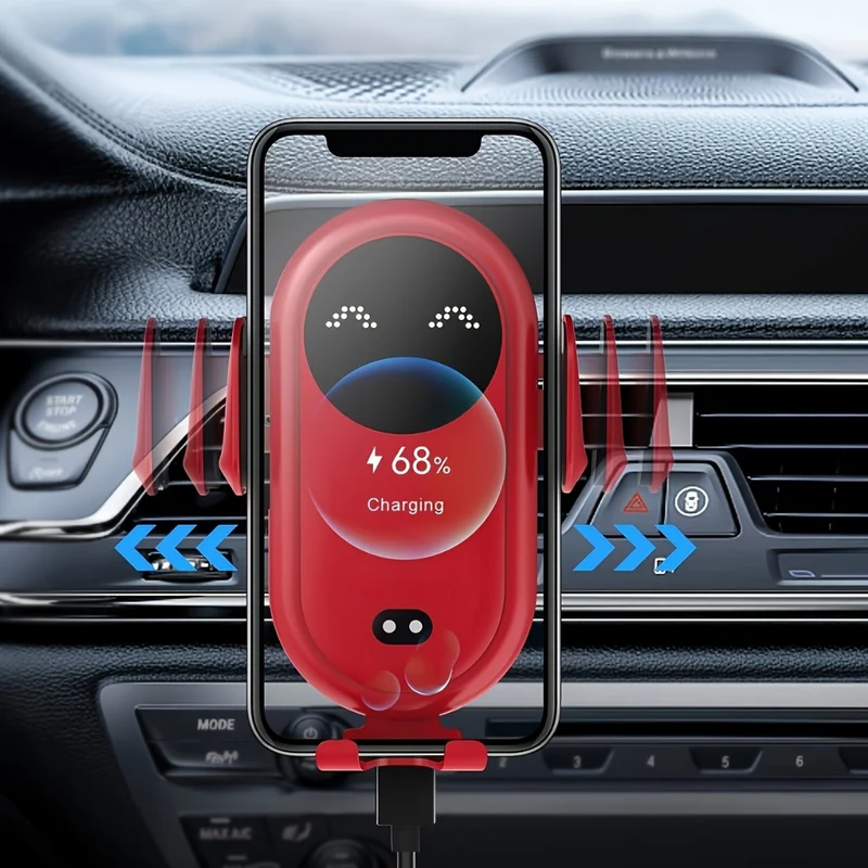 Automatisk Biltelefonholder med Trådløs Opladning