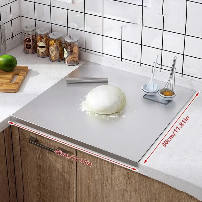 Elegant Skærebræt i Rustfrit Stål til Dit Køkken