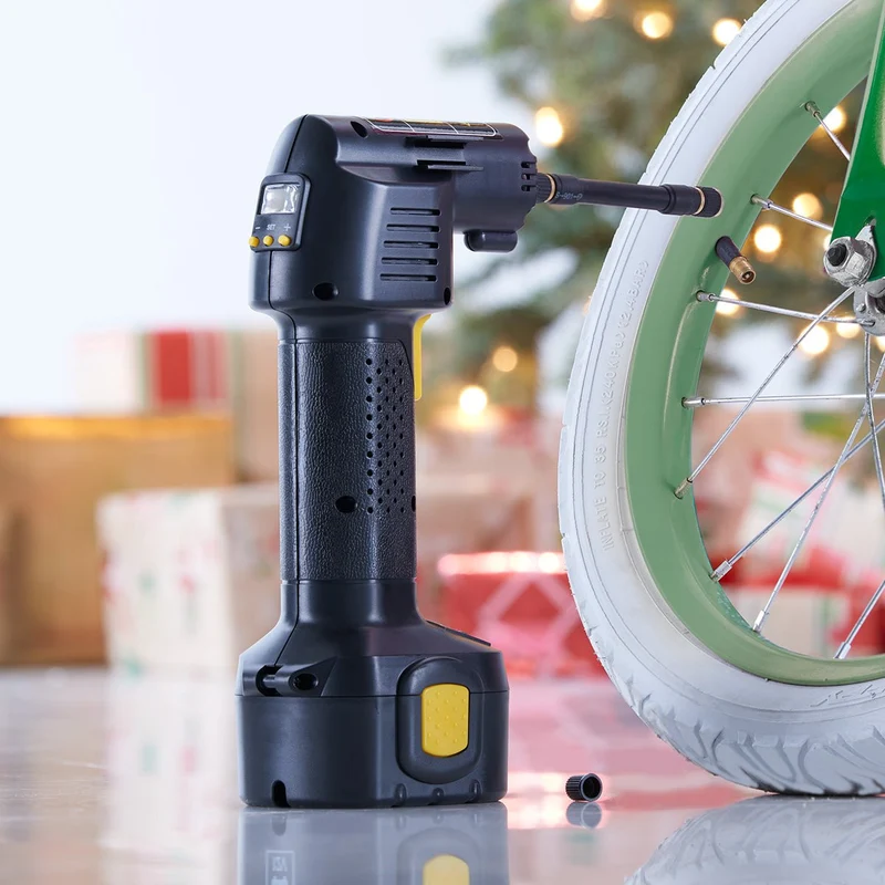 Bærbar Luftkompressor med Genopladelig Batteri og Auto-Stop