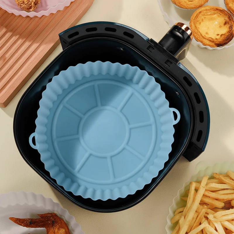 Genanvendelig Airfryer Silikone Bakke - Nem Rengøring & Non-stick
