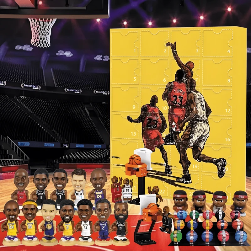 Adventskalender med Mini Basketball Legetøj - Perfekt til Fans