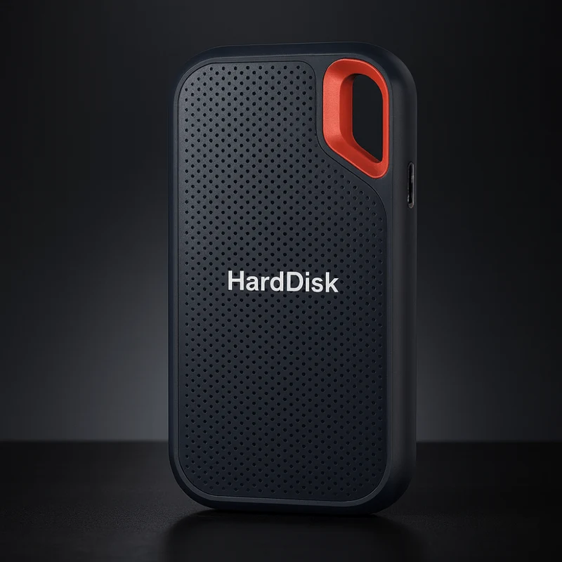 Bærbar SSD Ekstern Harddisk med Hurtig Filoverførsel