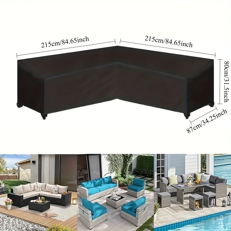 Robust Beskyttelse til V-formet Udesofa – ShieldGuard Cover