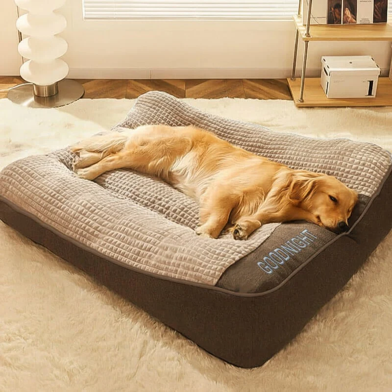 Stor Hundeseng med Høj Kantsupport for Bedre Søvn