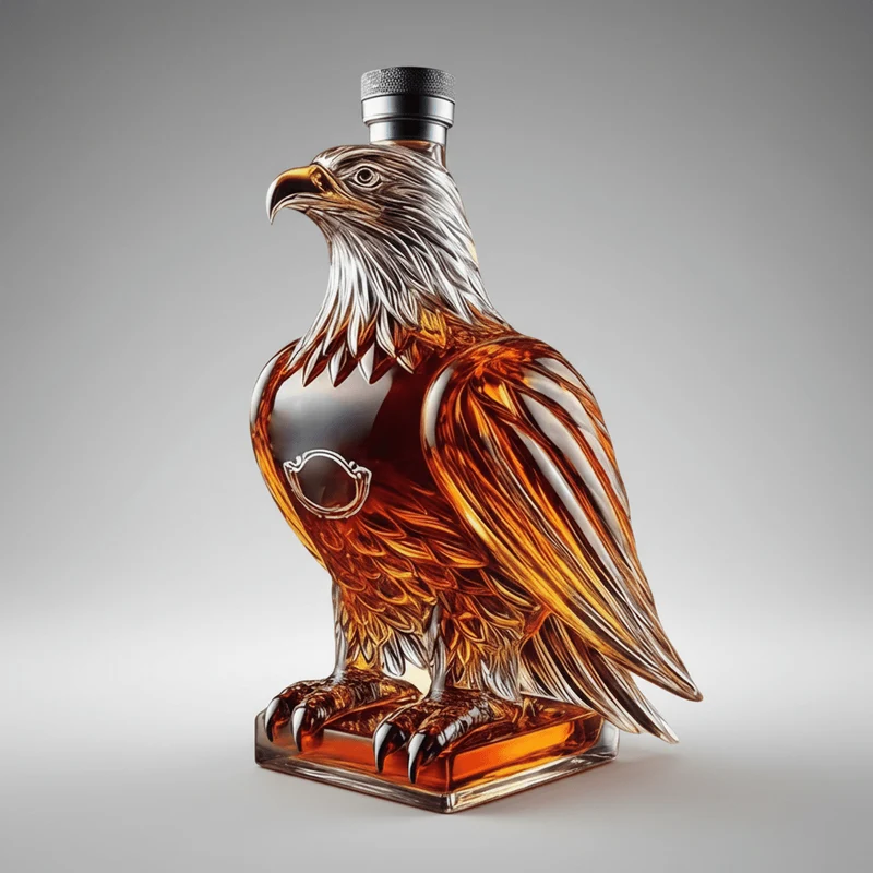 Eksklusiv Ørn Whisky Karaffel i Kunstnerisk Glasdesign