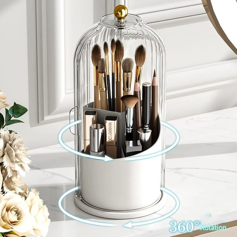 Elegant Makeup Organizer med 360° Rotation - Maksimal Orden