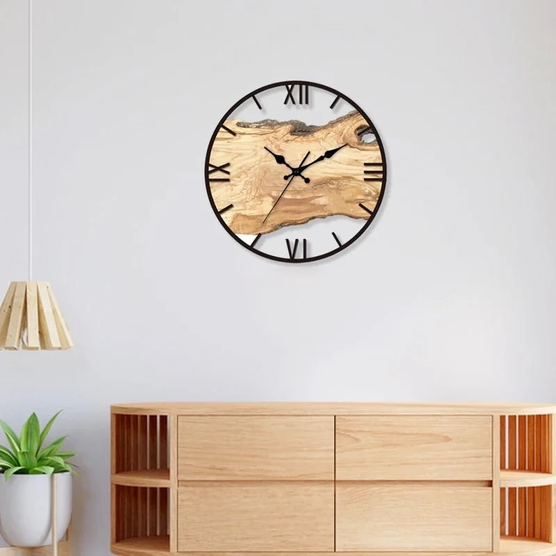 Transparent Vægur 30 cm - Moderne Elegance til Dit Hjem