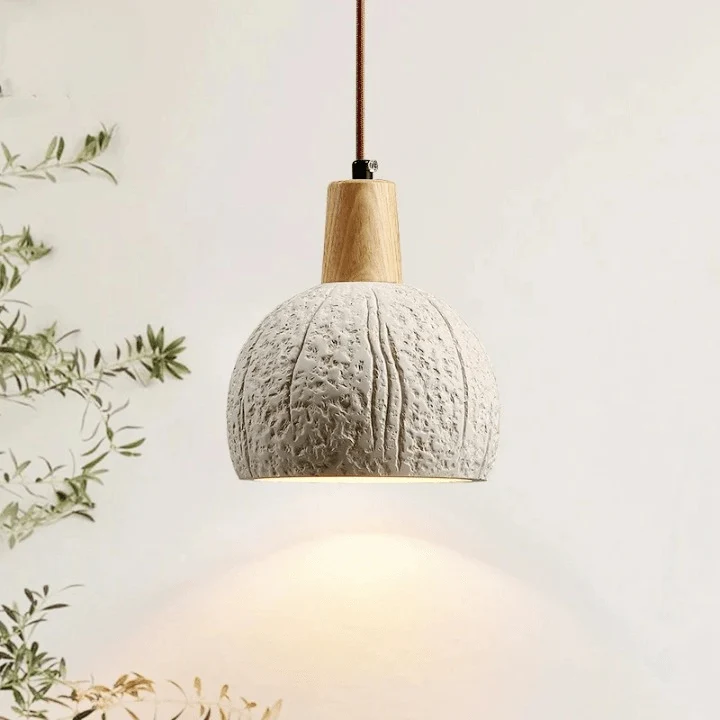 Stilren Cement Pendel med LED – Energibesparende Elegance