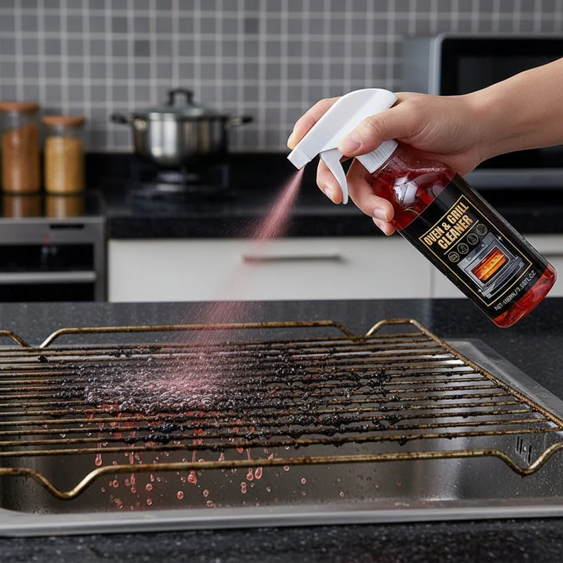Effektiv Ovn- og Grillrens Spray – Fjern Fedt Nemt
