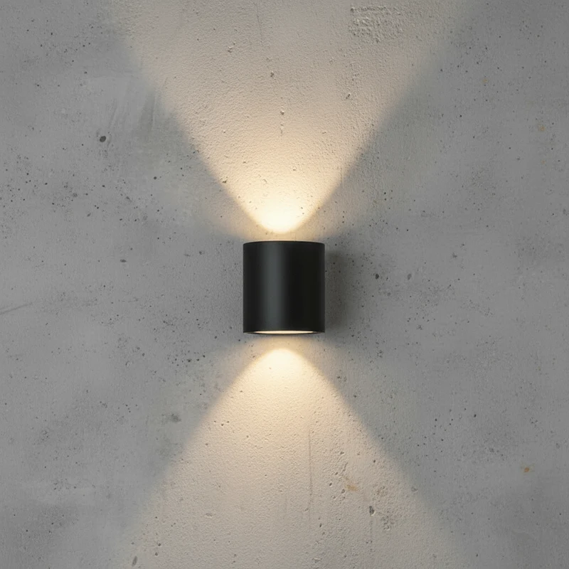 Moderne LED Udendørs Væglampe med Klar og Effektiv Belysning