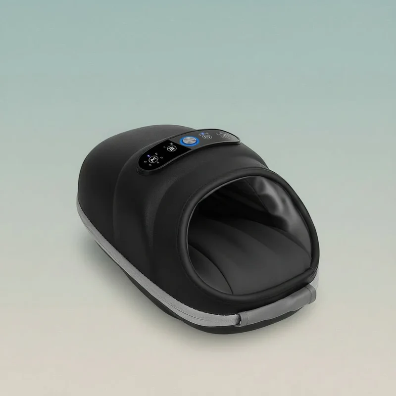 Trådløs Elektrisk Håndmassager med Varme og Akupressur