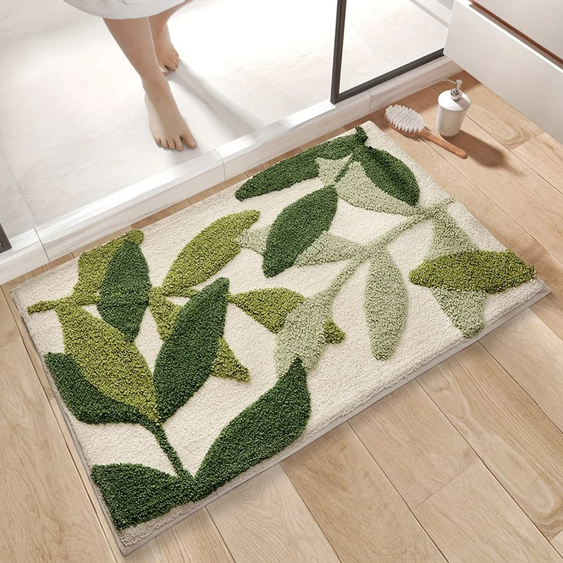 Stilfuld Badeværelsesmåtte 50x80 cm – Absorberende & Sikker