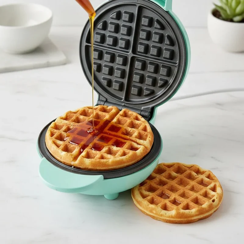 Kompakt Vaffeljern: Hurtig Morgenmad & Snacks i Én