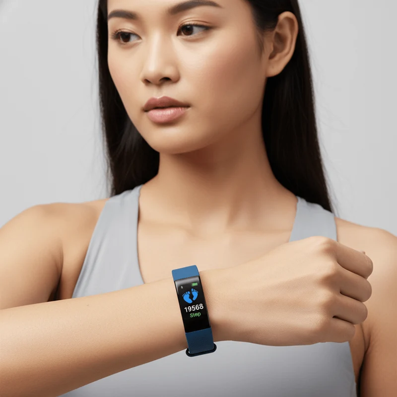 Seniorvenlig Fitness Tracker med Hjertefrekvensmåling