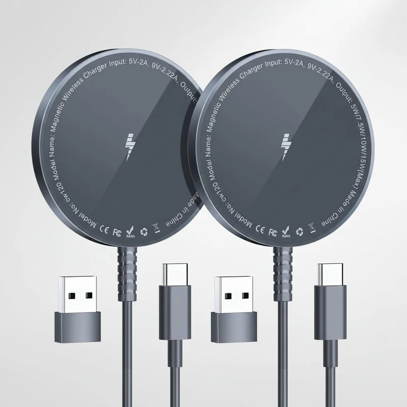 Magnetisk Trådløs Oplader til Hurtig iPhone Opladning 15W