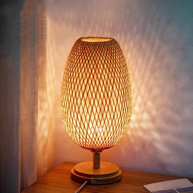 Vintage Bambuslampe – Elegant og Bæredygtig Belysning