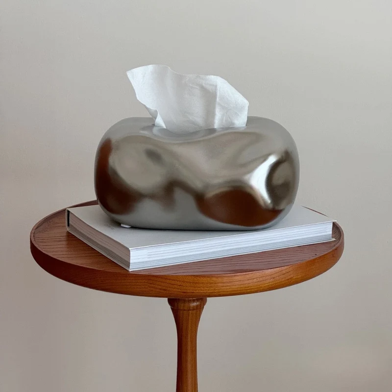 Elegante Kleenex-boks i keramikformet sky-design