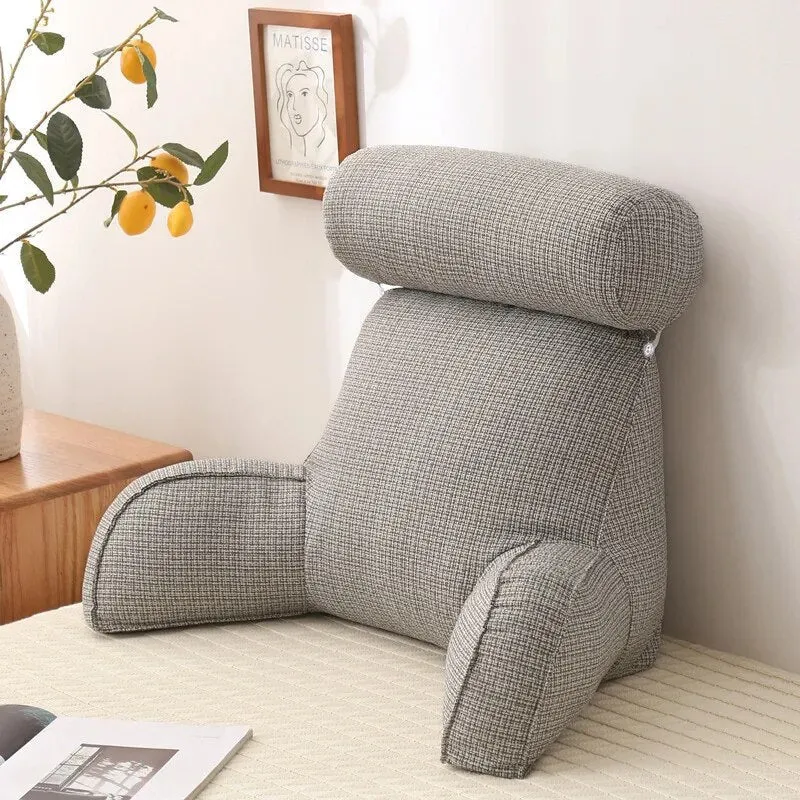 Ergonomisk Læsepude med Sidelomme – Komfort i Sengen