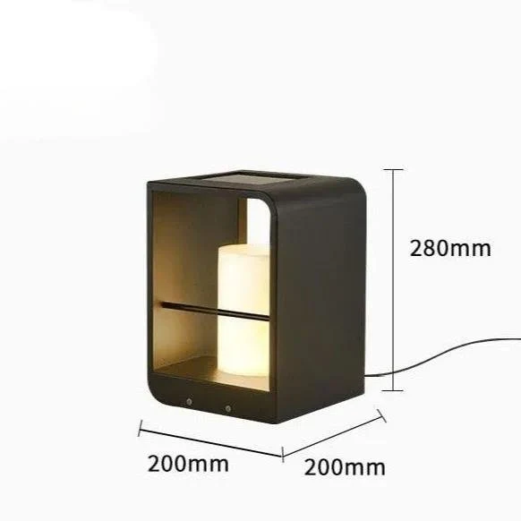 Solcelle-LED Havelampe – Vandtæt og Elegant Belysning