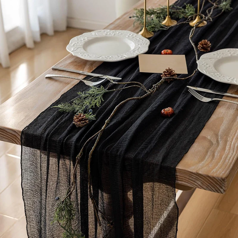 Boheme Bordløber i Åndbart Materiale til Festligheder