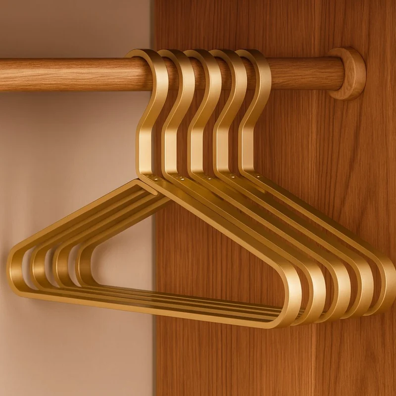 Slanke Aluminium Bøjler - Rummelig og Rutsjesikre (4 stk.)