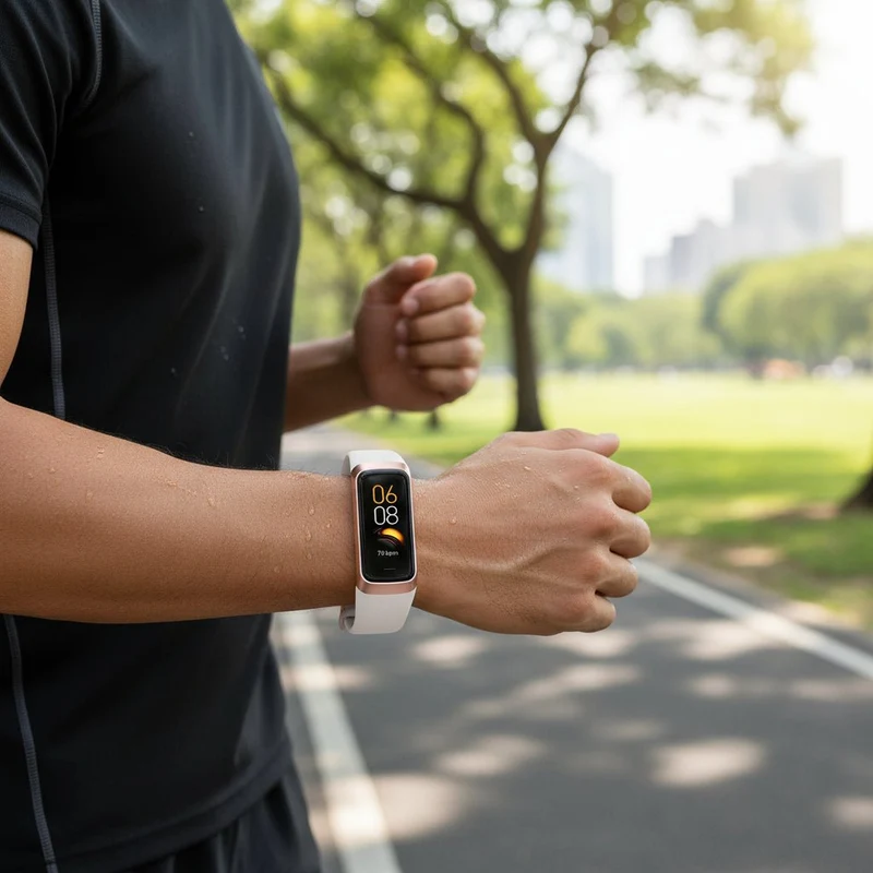 Avanceret Smartwatch med AMOLED Skærm og Fitness Tracking