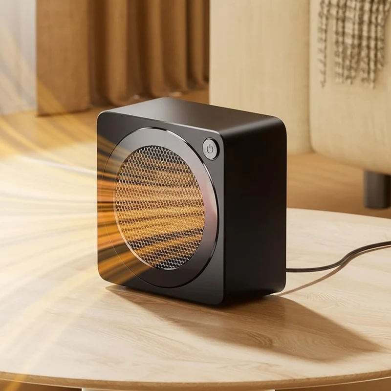 Effektiv Skrivebordsvarmer 500W med Hurtig Keramisk Opvarmning