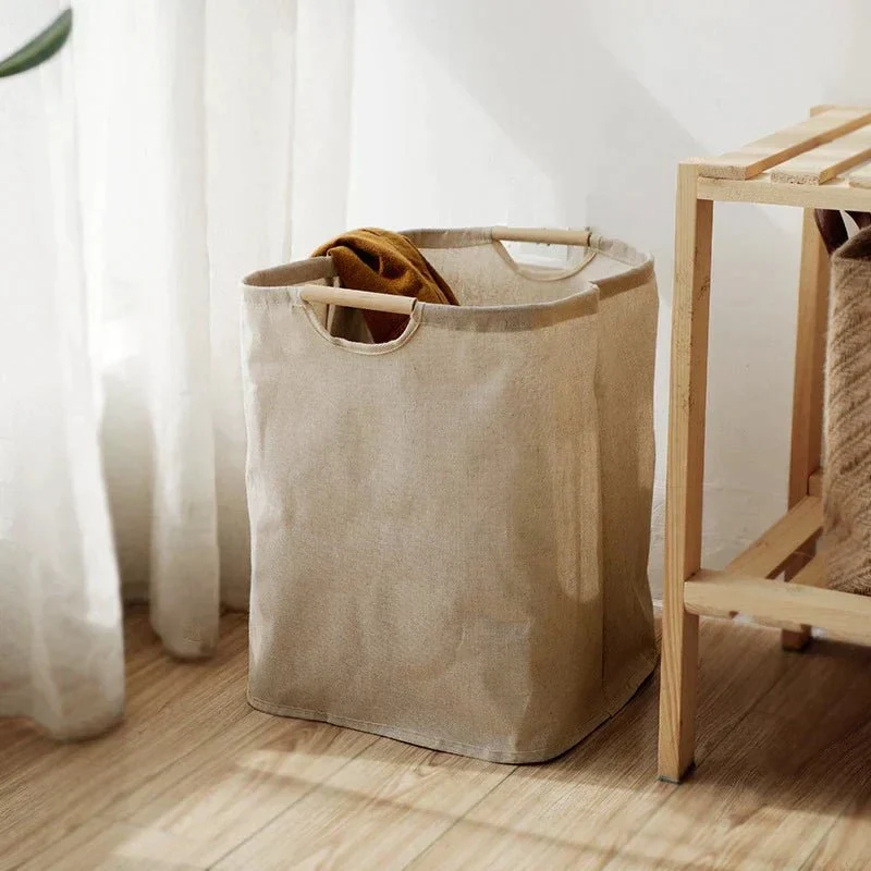 Foldbar Vasketøjskurv i Japansk Stil – Stort og Stilrent Design