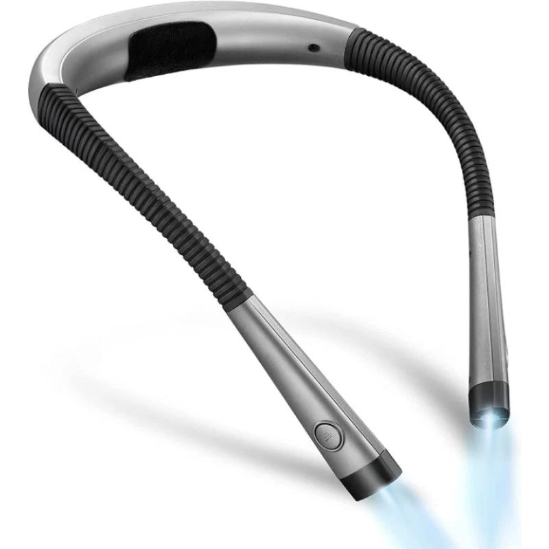 Ergonomisk LED Halslæselampe med Justerbart Lys og Lang Batteritid
