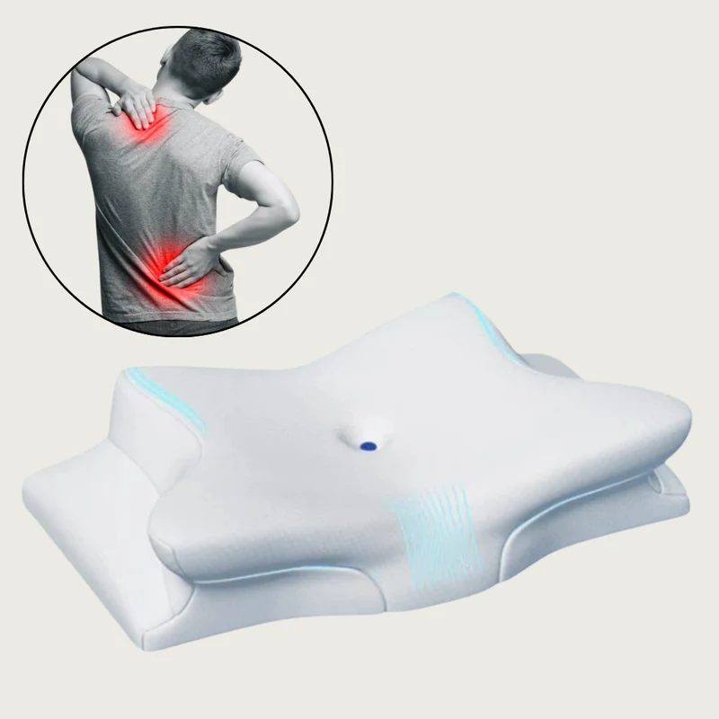 Ergonomisk Pude til Nakke- og Skuldersmerter - Memory Skum