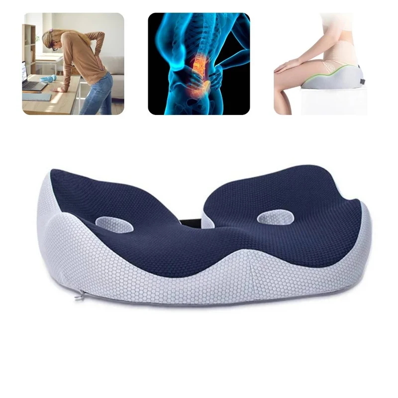 Justerbar Memory Foam Siddepude til Lindring af Halebenssmerter