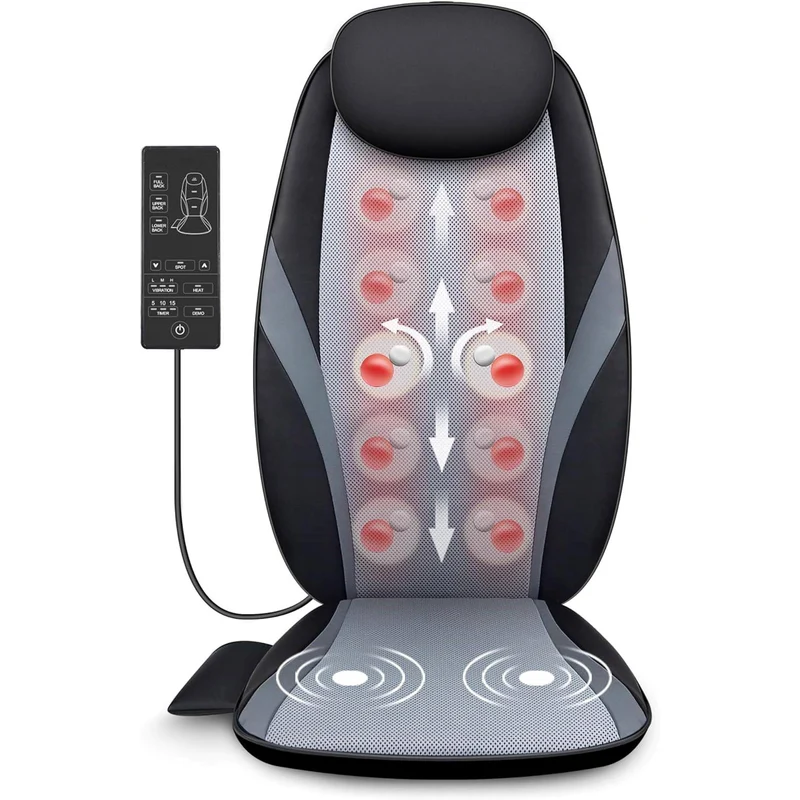 Ergonomisk Shiatsu Rygmassager med Varme – Afstressende Luksus
