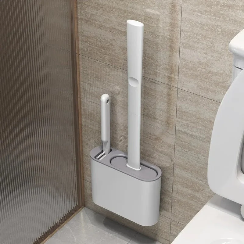 Vægmonteret Toiletbørste med Slidstærke Børster for Optimal Rengøring