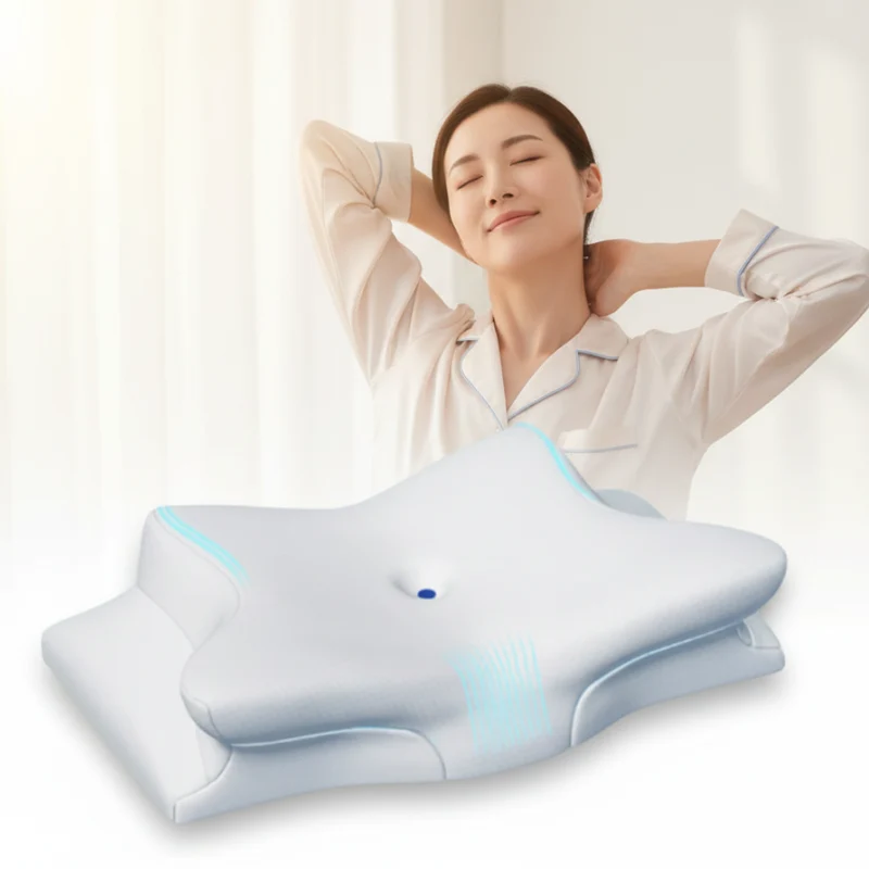 Ergonomisk Memory Foam Pude – Komfortabel Støtte Hele Natten