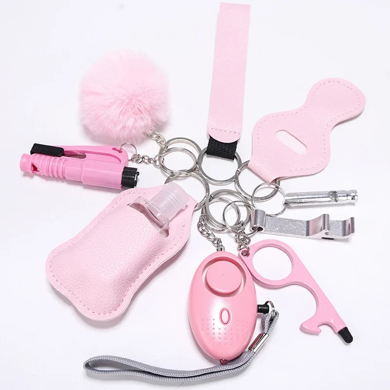 Selvforsvar Nøglering med Alarm og Nødhammer til Kvinders Sikkerhed
