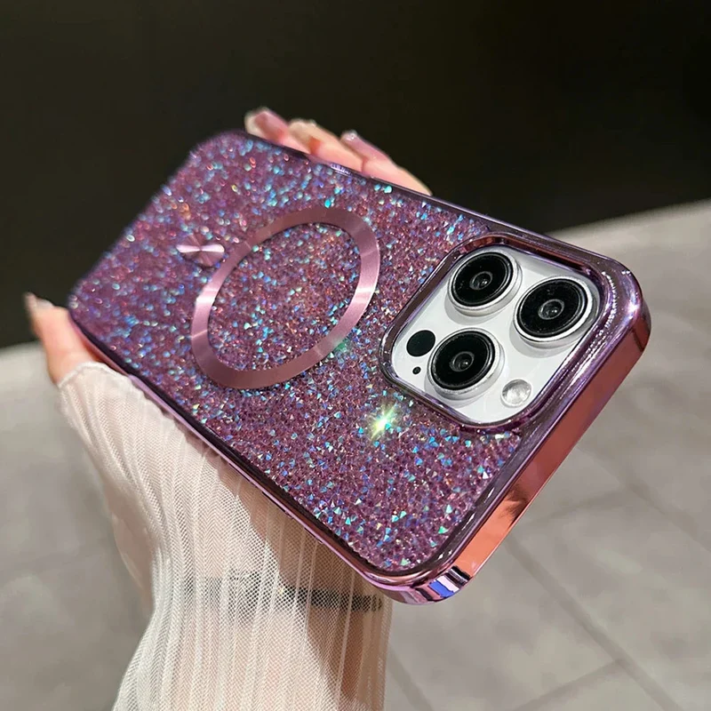Magnetisk iPhone-cover med Glitrende Design og Beskyttelse