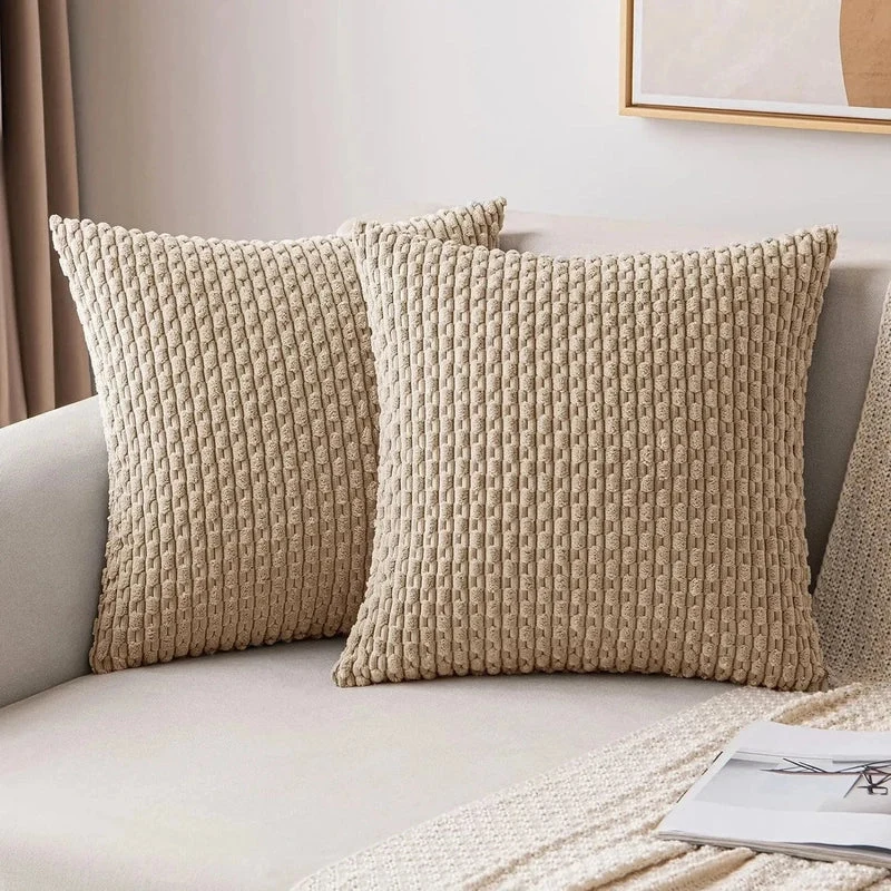 Bløde Velour Pudebetræk med Boheme Struktureret Design