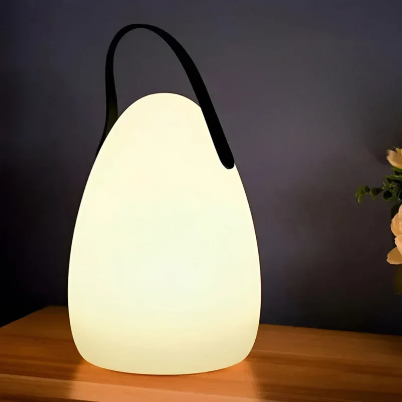 Bærbar LED Bordlampe med Justerbar Lys og Vandtæt Design